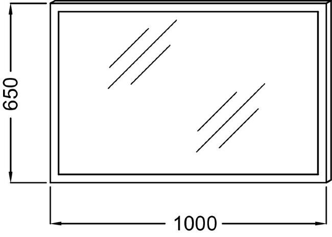 Зеркало 100см с подсветкой EB1442-NF